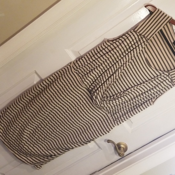 Super stretch striped nautical sleeveless dress - Picture 3 of 5